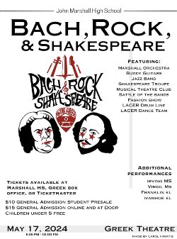 Back, Rock, & Shakespeare Concert